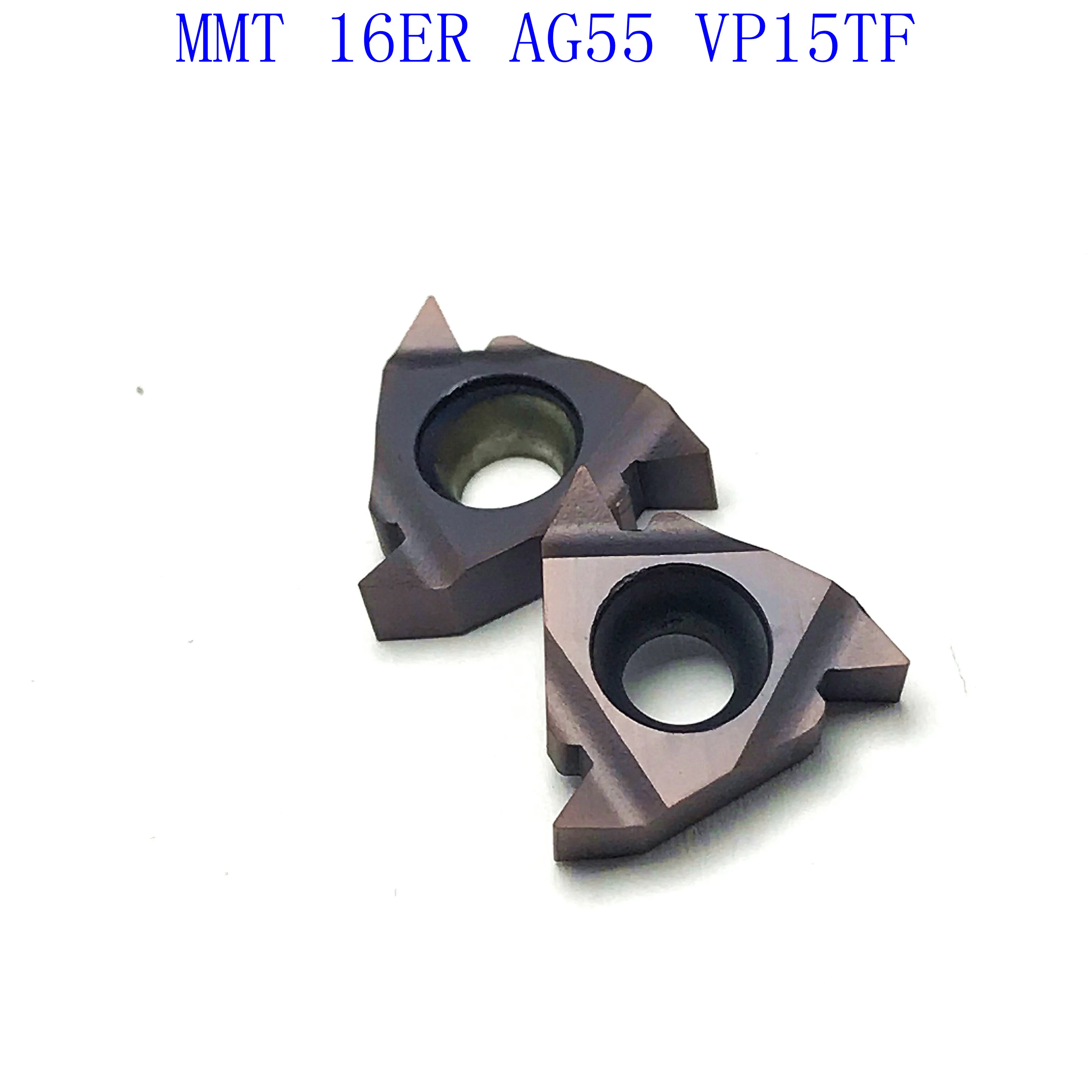 

20PCS MMT 16ER AG55 VP15TF/UE6020/US735 Carbide Insert Thread Turning Tool Cutting Tool Lathe Tool Milling Cutter CNC Tool