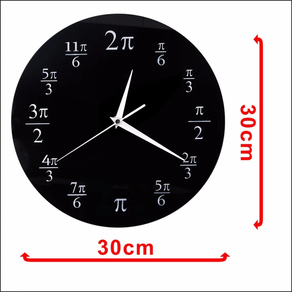3,14 Pi настенные часы математические Pi классная комната, для стен декор черный акриловые поп-тест настенные часы домашний декор мастер Nerd Математика шикарный подарок
