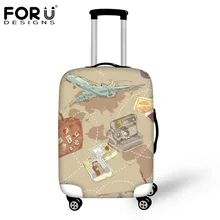 FORUDESIGNS/Новые Чехлы для багажа, Защитные чехлы для багажника, применяются к 18 ''-30'' чемодан на колесиках, толстая эластичная Пылезащитная водонепроницаемая крышка