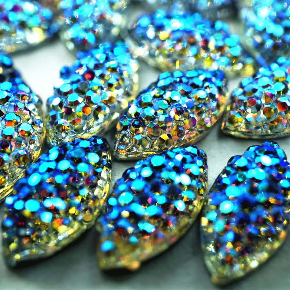 50Pcs 10mm Faux Pearl Loose Half Bead FlatBack Resin Scrapbook DIY Craft 10Color
