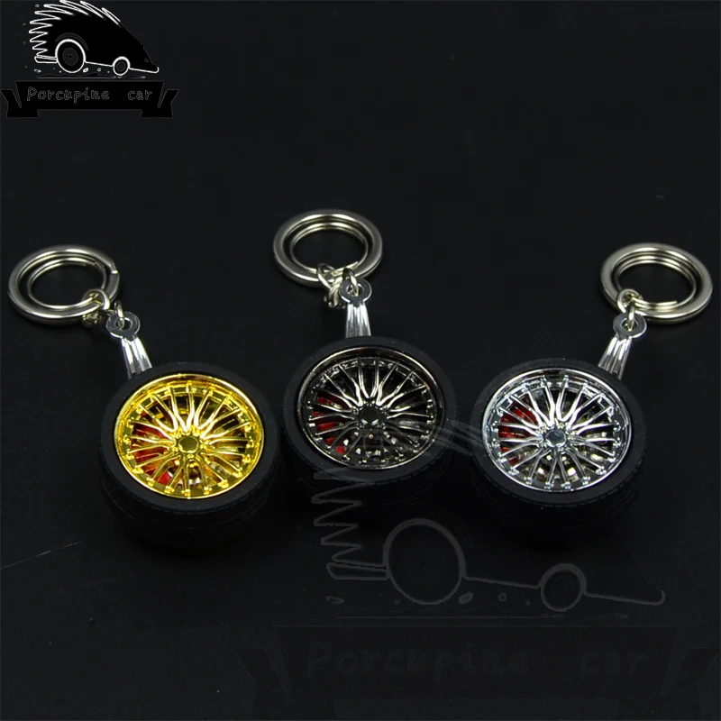Модный металлический брелок для ключей BMW Audi VW Honda Toyota BBS колесная втулка модель Aro