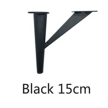 15 см с металлическими заклепками; туфли-лодочки ноги черной мебели Поддержка железный шкаф деревянный стол ноги мебельная фурнитура 1/2/4/6/8 шт