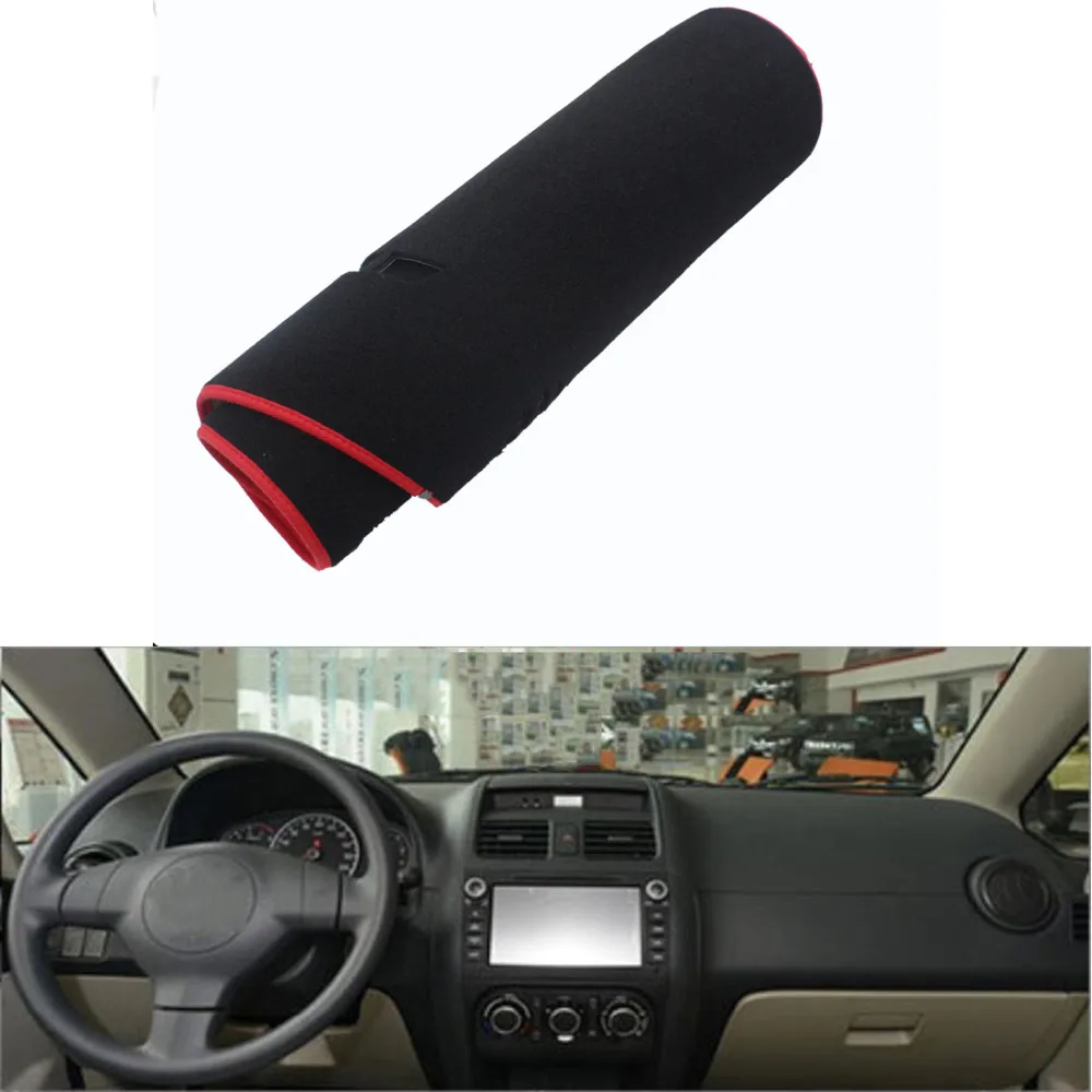 

Fit For Suzuki SX4 With Time display Car Dashboard Avoid Light Pad Instrument Platform Cover Mat Silicone Non-skid Back Surface