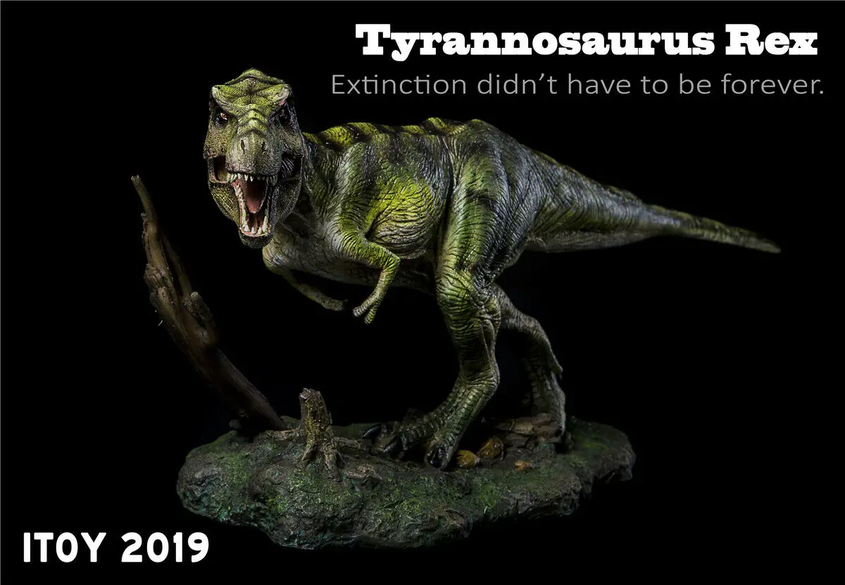 ITOY Юрский период зеленый тираннозавр статуя T Rex динозавр модель древний