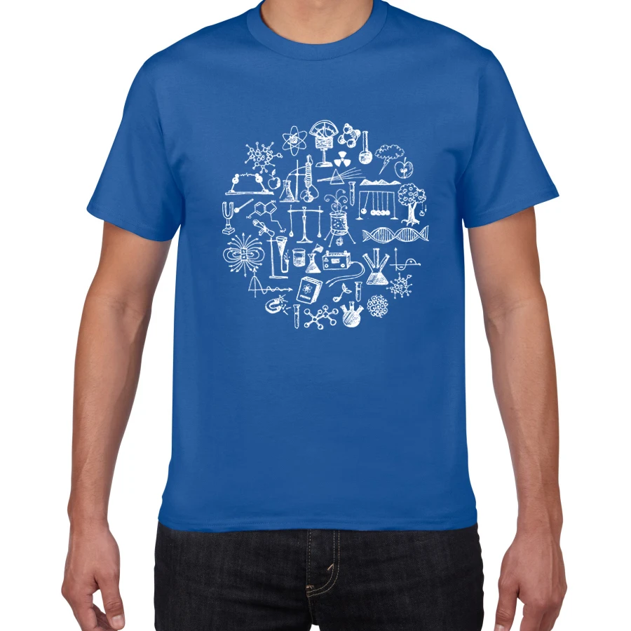 Физика математика химия футболки мужские креативные повседневные футболки мужские Забавные футболки хлопковые топы The Big Bang Theory Geek мужская одежда