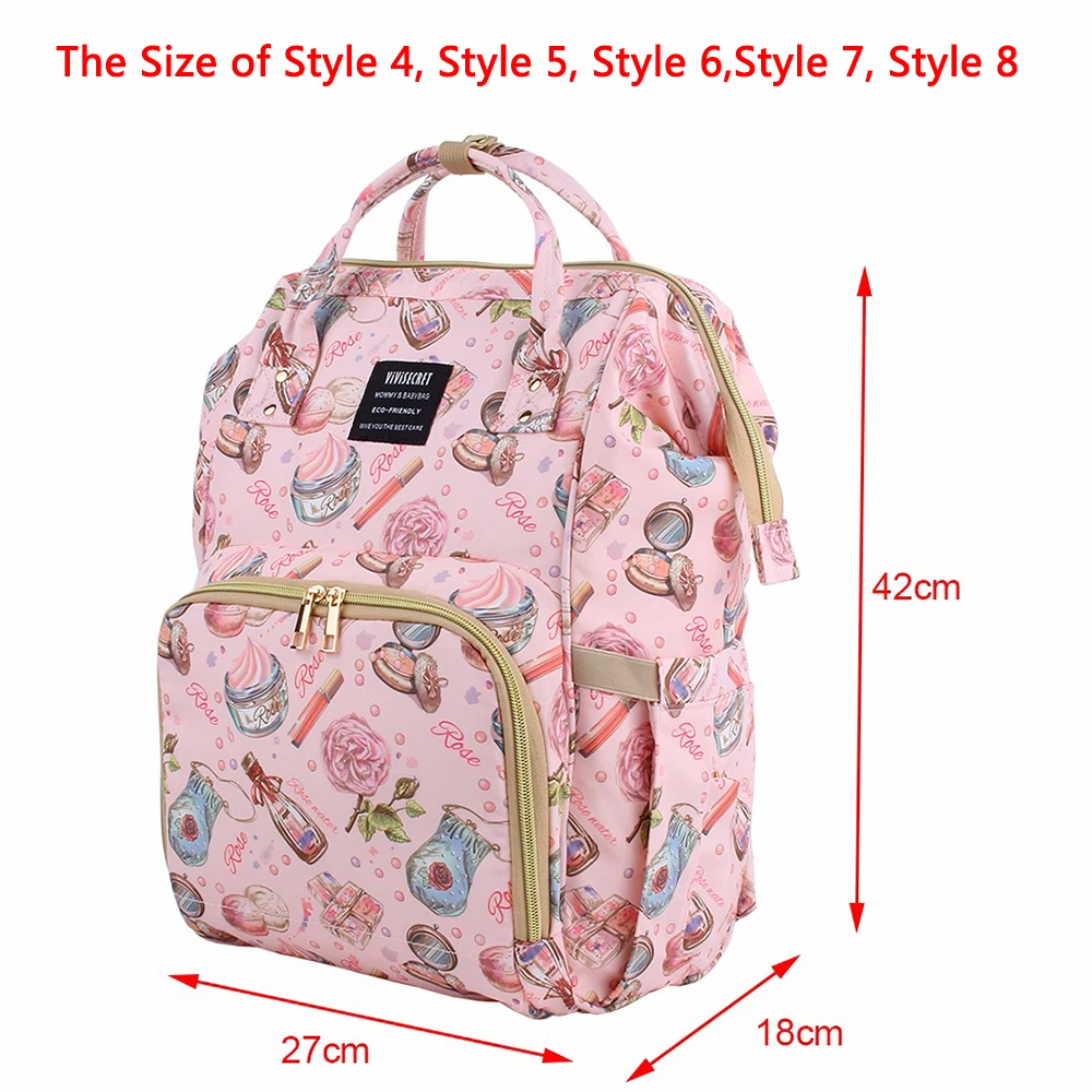 Модные детские сумки с принтом для мам, рюкзак для подгузников, водонепроницаемый рюкзак для мам, сумка для коляски