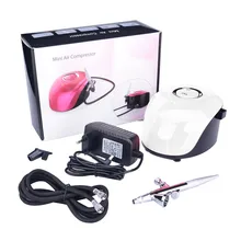 0,2/0,3/0,4 мм Аэрограф компрессор мини спрей модель оружия DIY татуировки торт Краски ногтей аэрограф Aerografo 3 скорости режимов