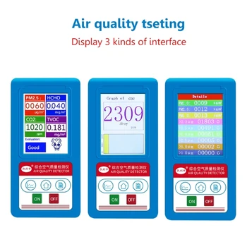 

Gas Analyzer Formaldehyde CO2 Carbon Dioxide HCHO TVOC Air PM Particles Monitor