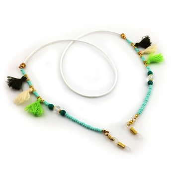 

Reading Glasses Chain Holder Fashion Sunglasses Beads Tassel Neck Strap Necklace W77