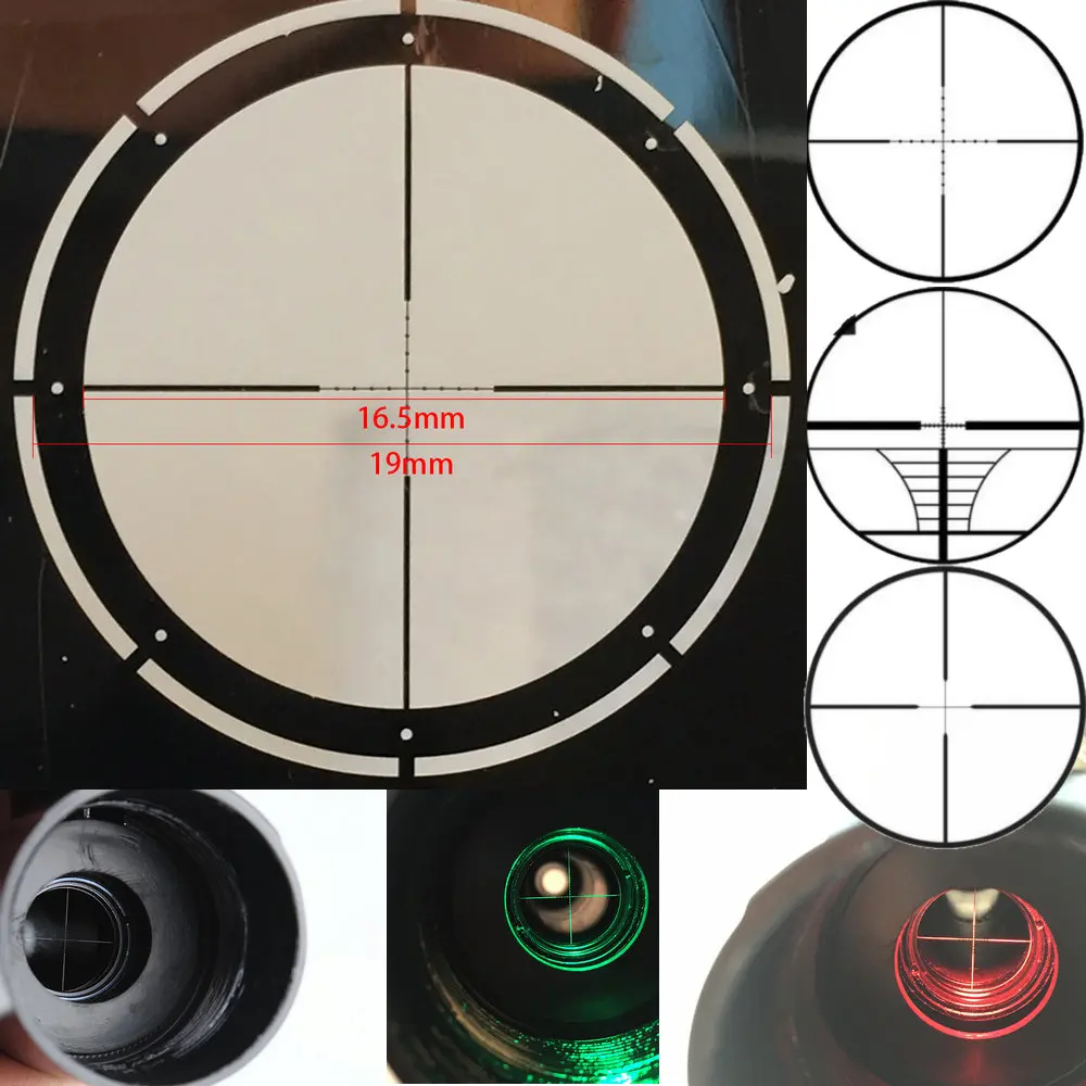 16 шт. оптический прицел дуплексный дальномер Mil точка проволока сетка для охоты тактический прицел ремонтируемые аксессуары прицел