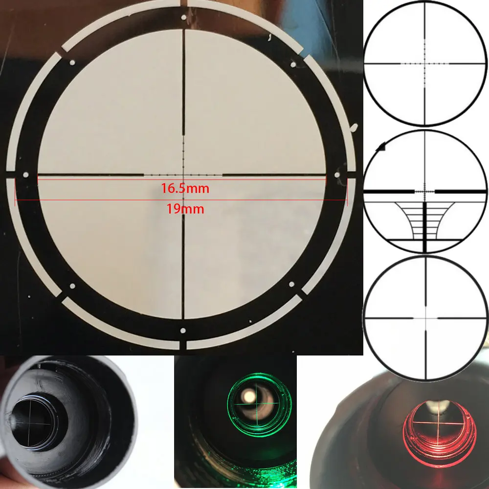 

16pcs Optical Scope Duplex Rangefinder Mil Dot Wire Reticle for Hunting Tactical Riflescope Repairable Accessories Rifle Scope