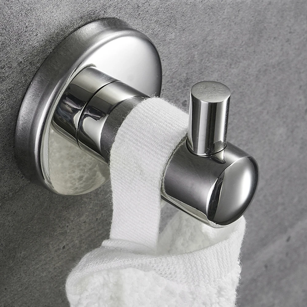 

Coat single hook 304 stainless steel bathroom towel hook wall mounted kitchen door back clothes hanger wx7261606