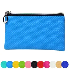 WALLET Women SOLID COLOR FRESH Fashion Leather Wallet Zipper Clutch Purse Lady Long Handbag Bag N