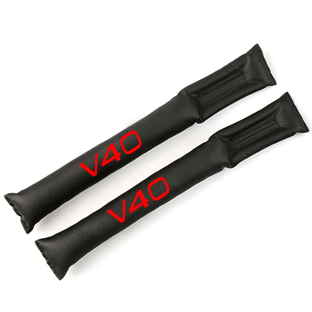

For Volvo V40 Car Seat Gap Plug PU Leather Filler Seat Spacer Storage Slot Plug 2Pcs