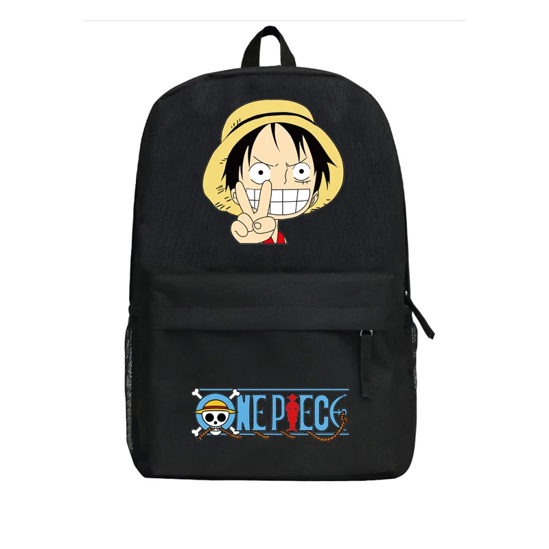 Аниме цельный рюкзак Luffy мультфильм ророноа Зоро Сумки Оксфорд школьная сумка