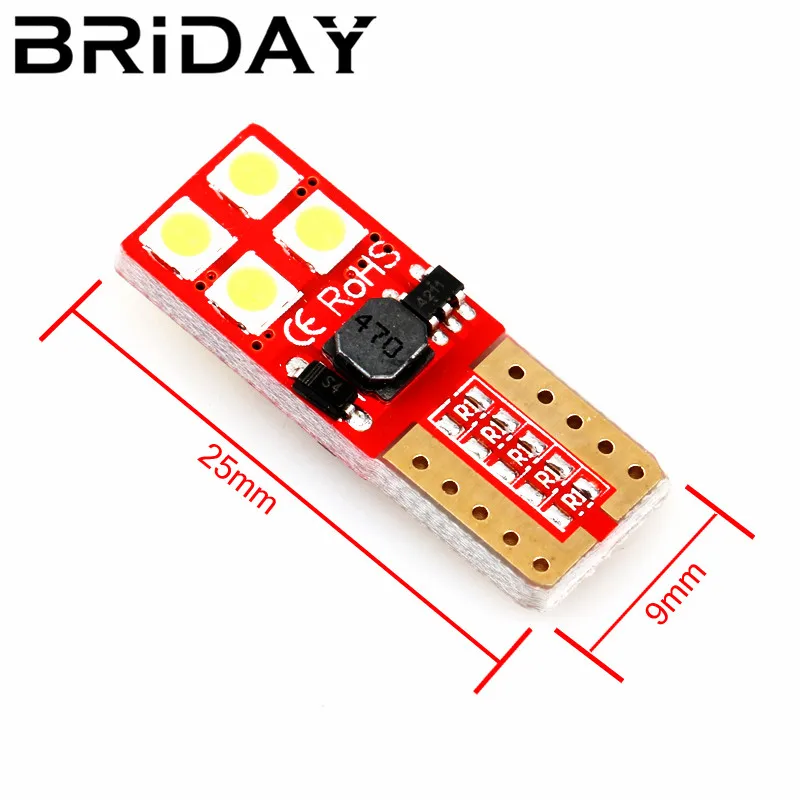 2x T10 led W5W Canbus IC драйвер 12В 24В Светодиодная лампа Светодиодная светильник лампы 3030 SMD авто внутренняя лицензия, сигнализирующий фонарь не полярности