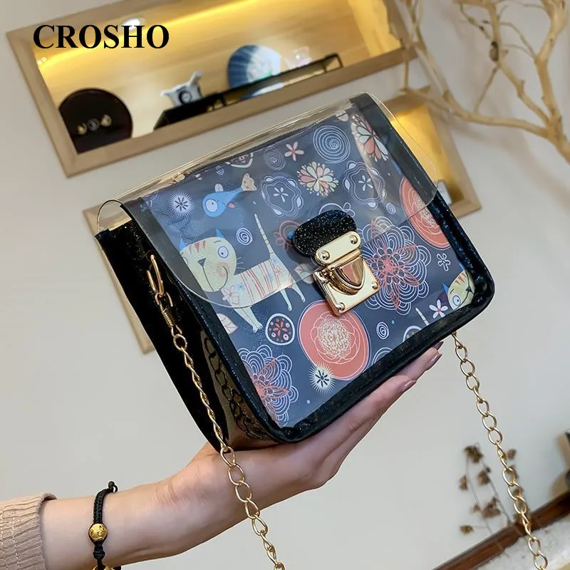 

CROSHO Cartoon Package Spring and Summer Transparent Steamed Stuffed Bun Lovely Personality Crossbody Bag artoon