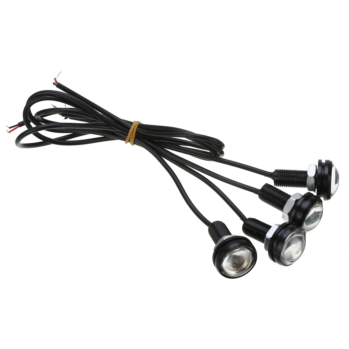 MAYTIR 4pcs 12V 3W Blue LED Boat Light Waterproof Outrigger Spreader Transom Underwater Fish Light FOR Marine Hardware