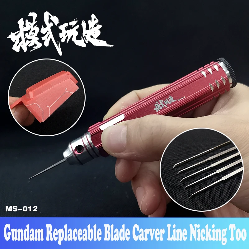 Najtaniej Gundam model z żywicy 5 w 1 wymienne ostrze Carver linii nacking narzędzie Push wyciągnąć rzeźbione miecz DIY Hobby narzędzia tnące akcesoria