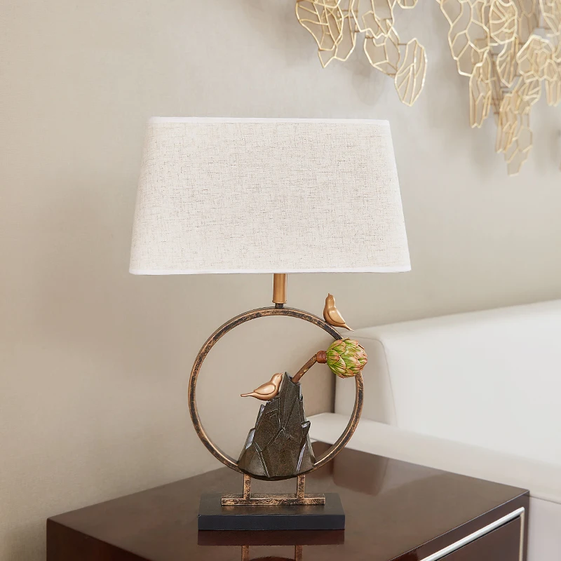 

Led Table Lamp Modern Desk Lamp Magpie Settles On The Bough Light Button Switch Bedroom Living Room Office Decoration Lighting