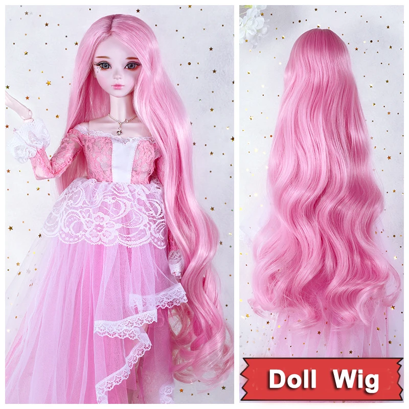 1 Stücke 15 Cm * 100 Cm Puppe Perücken Passt 1/3 1/4 Bjd Puppe Schraube