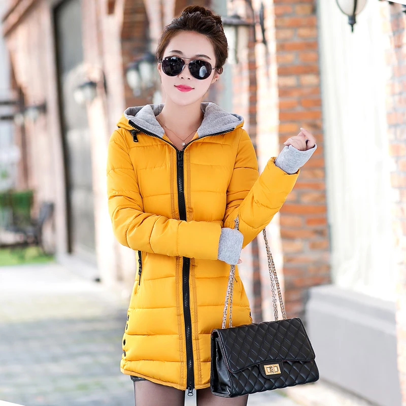 

2017 Spring and winter clothes down jacket elegant temperament cultivating years old long coat female