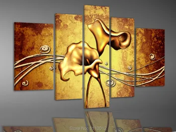 

100% Hand Painted High Quality Abstract Morning Glory Flower Oil Painting Canvas Home Decor Modern Wall Picture For Living Room