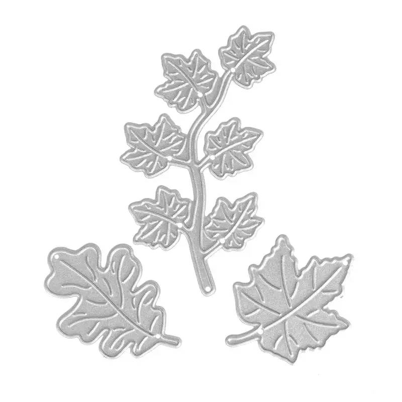 

3pcs Metal Cutting Dies Three Leaves Craft DIY Stencil For Walls Freeship Embossing Cut Die For Scrapbooking