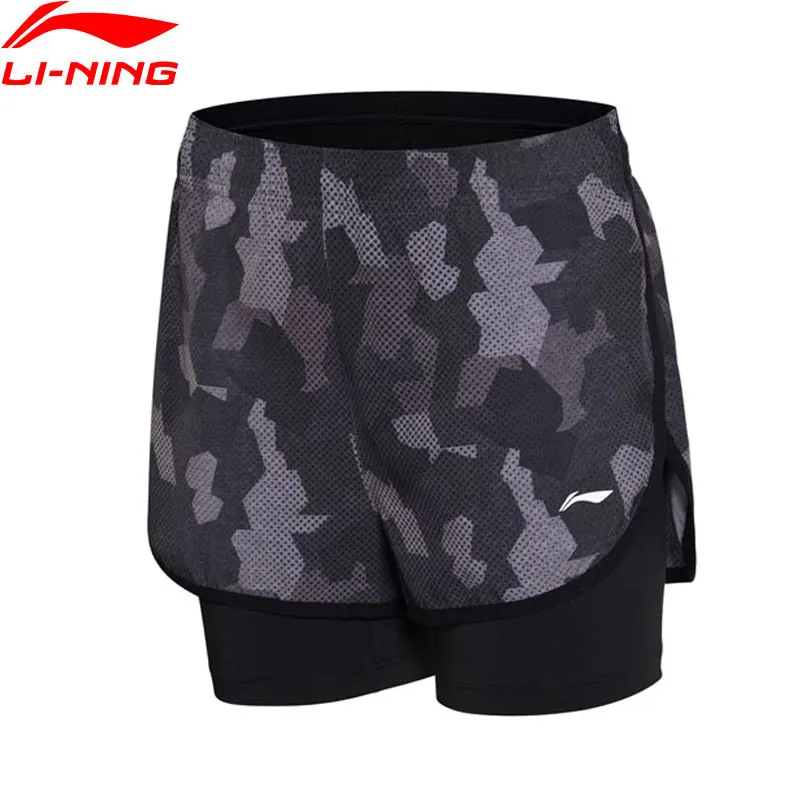 

Li-Ning Women Badminton Competition Shorts Regular Fit Breathable LiNing Printed Comfort Sports Shorts AAPN012 WKD564