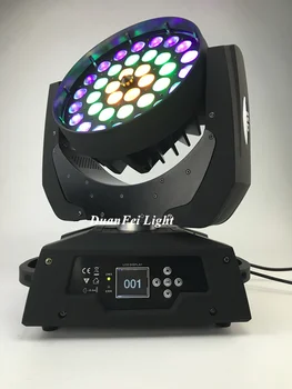 

LED Zoom Wash 36x18W RGBWA+UV Color DMX Stage Ring LED Moving Head Wash Light Good for DJ Party Show