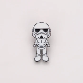 

Star Wars Stormtrooper Enamel Pin Darth Vader Sith Lords Brooch Toys for Kids Star Wars Figure Jewelry 20 pcs/lot Wholesale