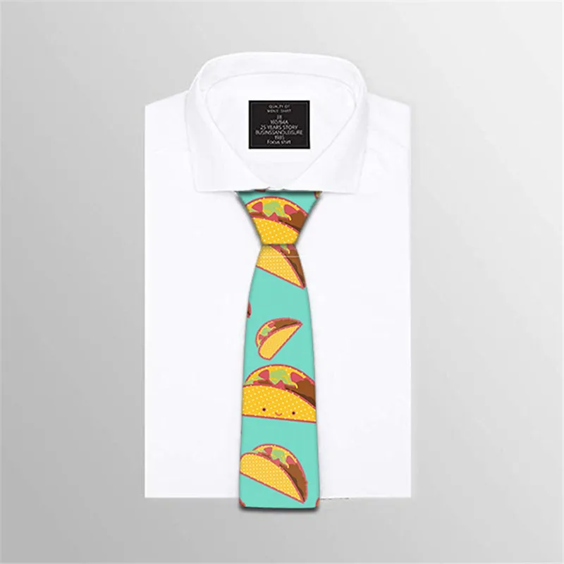 Модный мужской галстук галстуки из полиэстера 8 см галстуки с принтом для мужчин бизнес галстук Бизнес Свадьба Вечеринка Gravatas 8JQ-LD17 - Цвет: 02