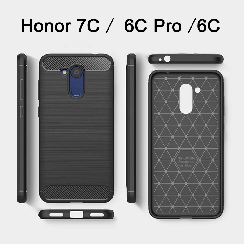 Чехол для Huawei Honor 7C / 6C Pro роскошный противоударный силиконовый чехол 6CPro|Бамперы| |