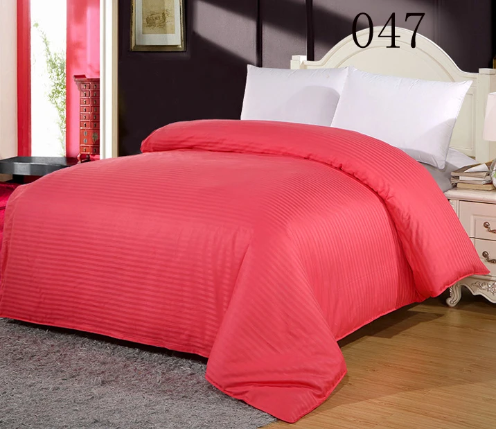 Удобный пододеяльник для отеля/дома, одноцветная полоса, 1 шт., двойной, полный, Королевский размер, пододеяльник, хлопковое стеганное одеяло, постельные принадлежности