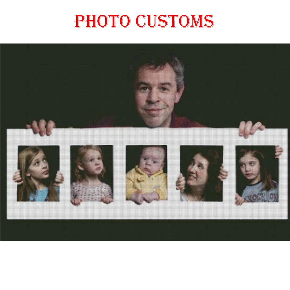 REALSHINING Photo Custom Diamond Painting Cross Stitch Full Square Rhinestone 3D DIY Diamond Embroidery 5D Diamond