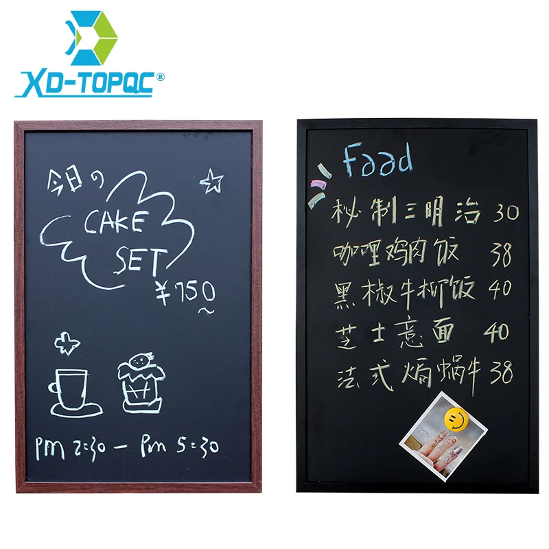 Magnetic 40*60cm BlackBoard MDF Wood Frame ChalkBoard Free Accessories Black Board Dry Erase Board Restaurant Office Supplier