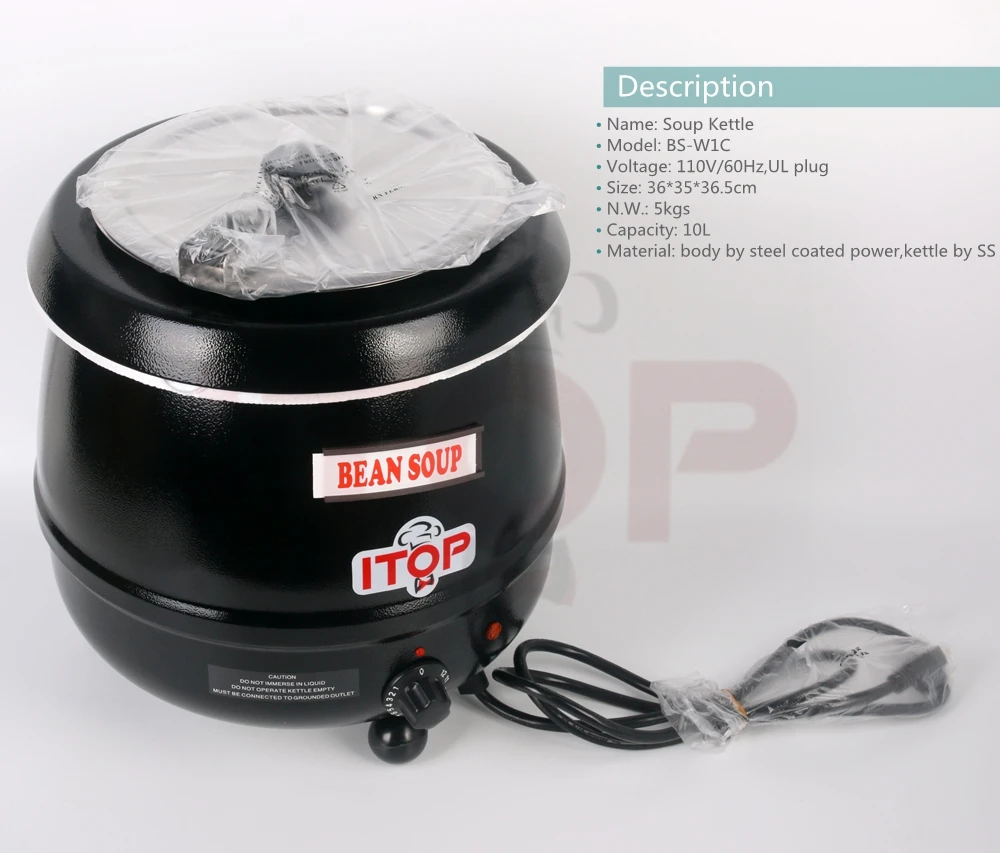 ITOP BS-W1C буфет горшок водонагреватель для приготовления пищи Электрический 110 В/220 В подогреватель для супа есть в США/CN коммерческого/домашнего использования