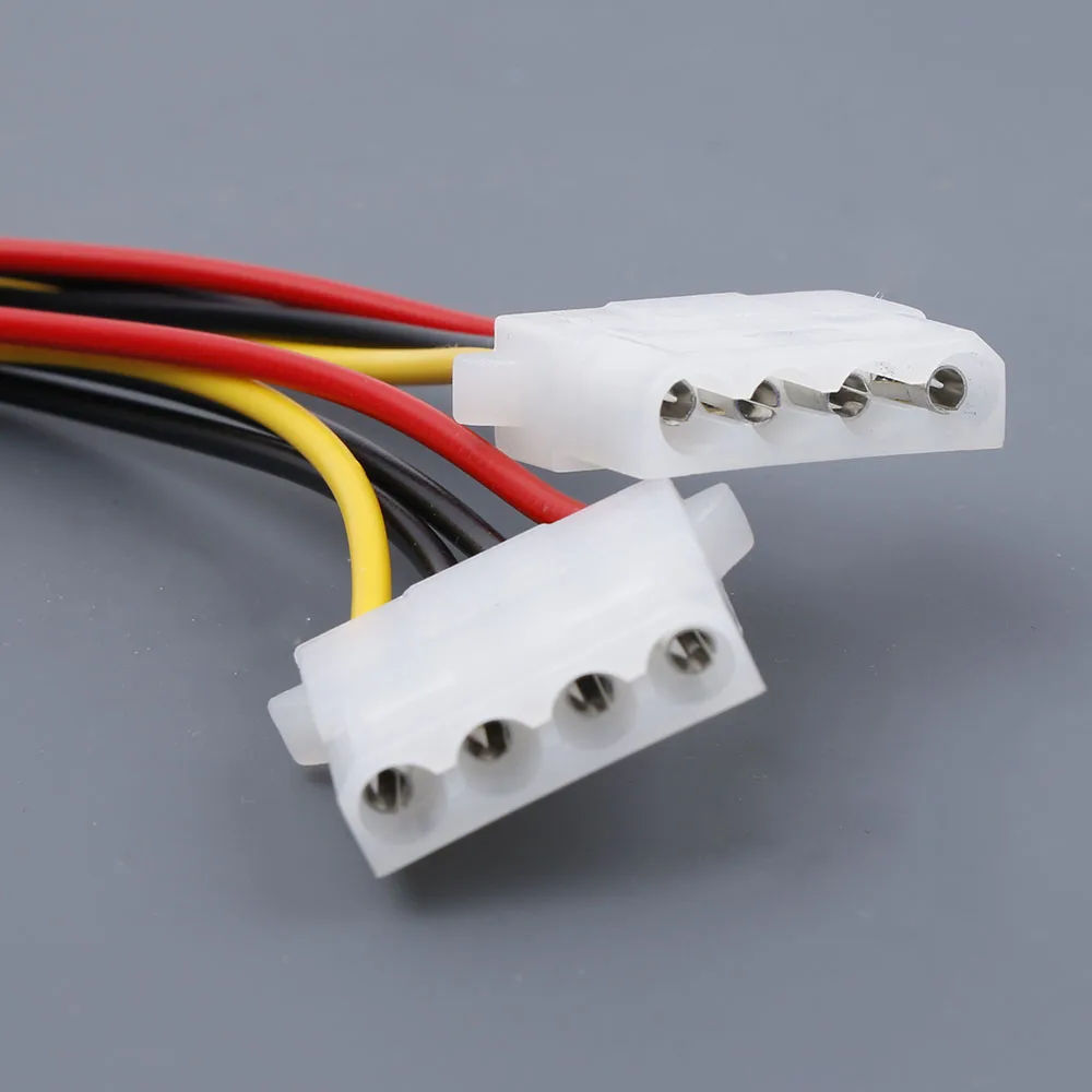 Кабель для компьютера 4/15 Pin IDE разветвитель питания 1 штекер на 2 гнезда IDE/SATA