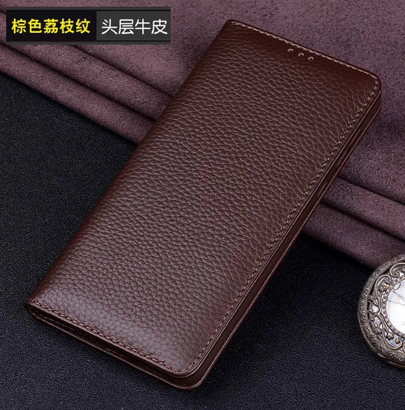 Настоящий Роскошный кожаный чехол s для Xiaomi Redmi Note 7 Чехол ручной работы на заказ флип-чехол для телефона для Fundas Note7 задний Чехол - Цвет: 6