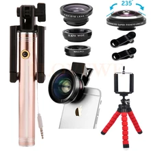 Высокое качество 2in1 цифровой HD 0.45X супер Широкий формат объектив для макросъемки 235 градусов объектив рыбий глаз для iPhone 5S 6 S 7 смартфон