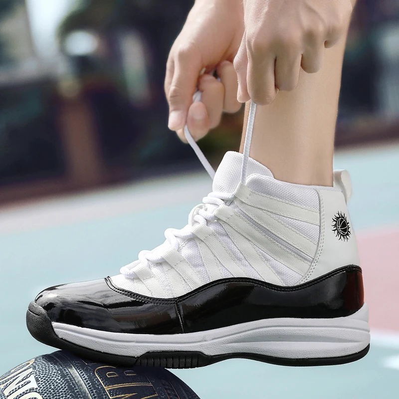 

New Men Basketball Shoes Retro Basketball Sneakers Shoes Hight Quality Basket Ball Sneakers Boots Trainers