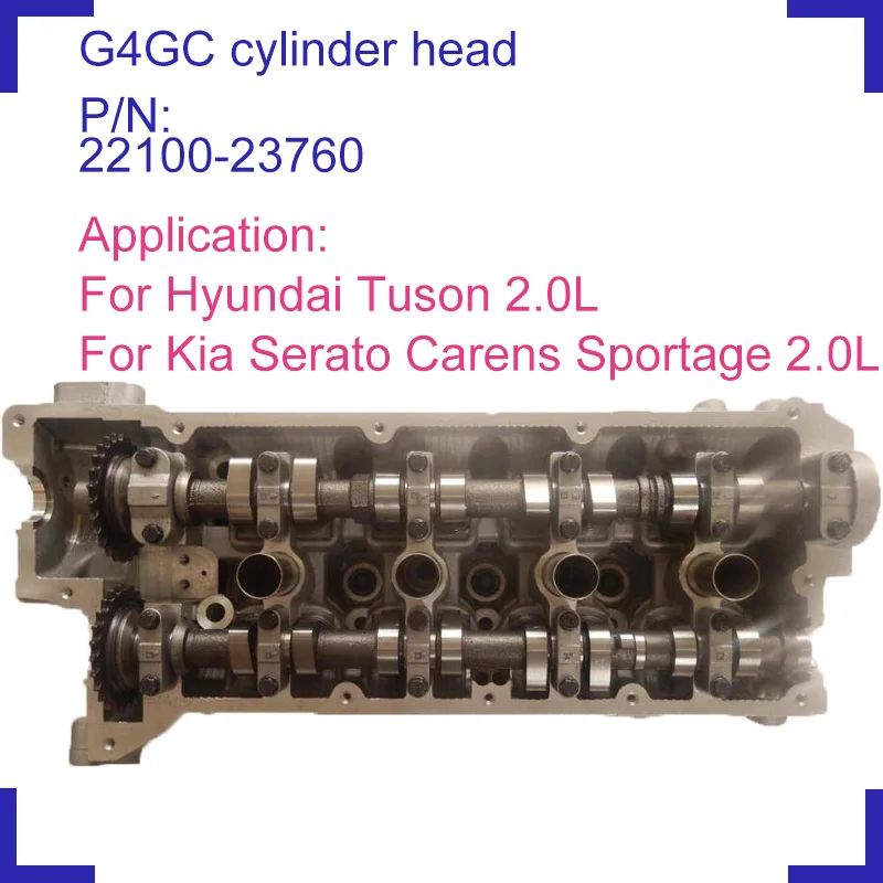 Детали двигателя для Hyundai бензин Tuson 2 0 G4GC полный комплект головки цилиндра в