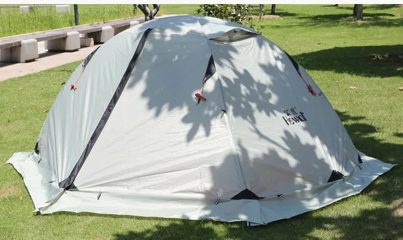 Barracas de Acampamento à Prova Água para Recreação ao ar Hewolf Pessoa Dwaterproof Livre Dupla Camada 4 Estações Caminhadas Pesca Praia Tendas Turísticas 2 12 High Quality Esporte e Lazer