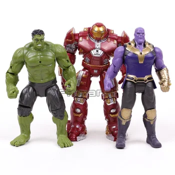 

Marvel Avengers Infinity War Hulk Thanos Hulkbuster PVC Action Figures Toys 3pcs/set