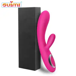 GUIMI теплые фаллоимитаторы вибратор для женщин Kegel тренажер влагалища G-spot Стимулятор соски клитор массаж эротические секс-игрушки для