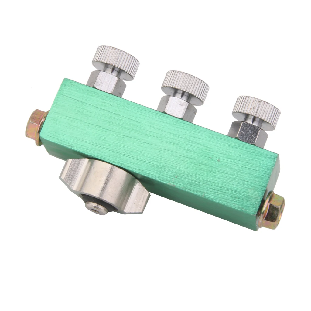 3 Way Airbrush Air Hose Splitter Regulated Metering Manifold for Airbrush Garden Supplies