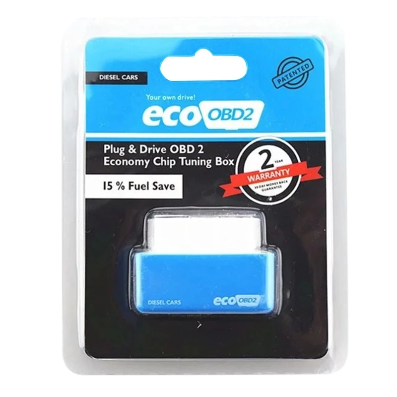 

Portable Blue Performance Chips Auto Replacement Parts eco OBD2 Chip Tuning Box Interface Plug and Drive for Diesel Cars Chip
