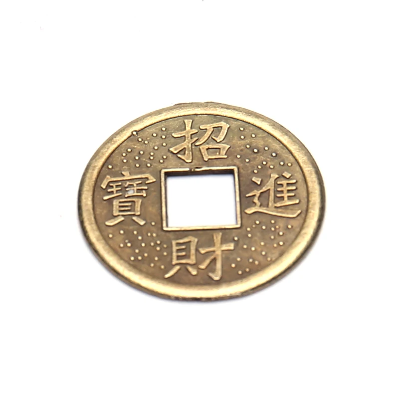 100 шт ЛАТУНЬ 24 мм Китайская древняя фэн шуй удачная монета хороший приносящий удачу Дракон и Феникс антикварное богатство деньги коллекция подарок