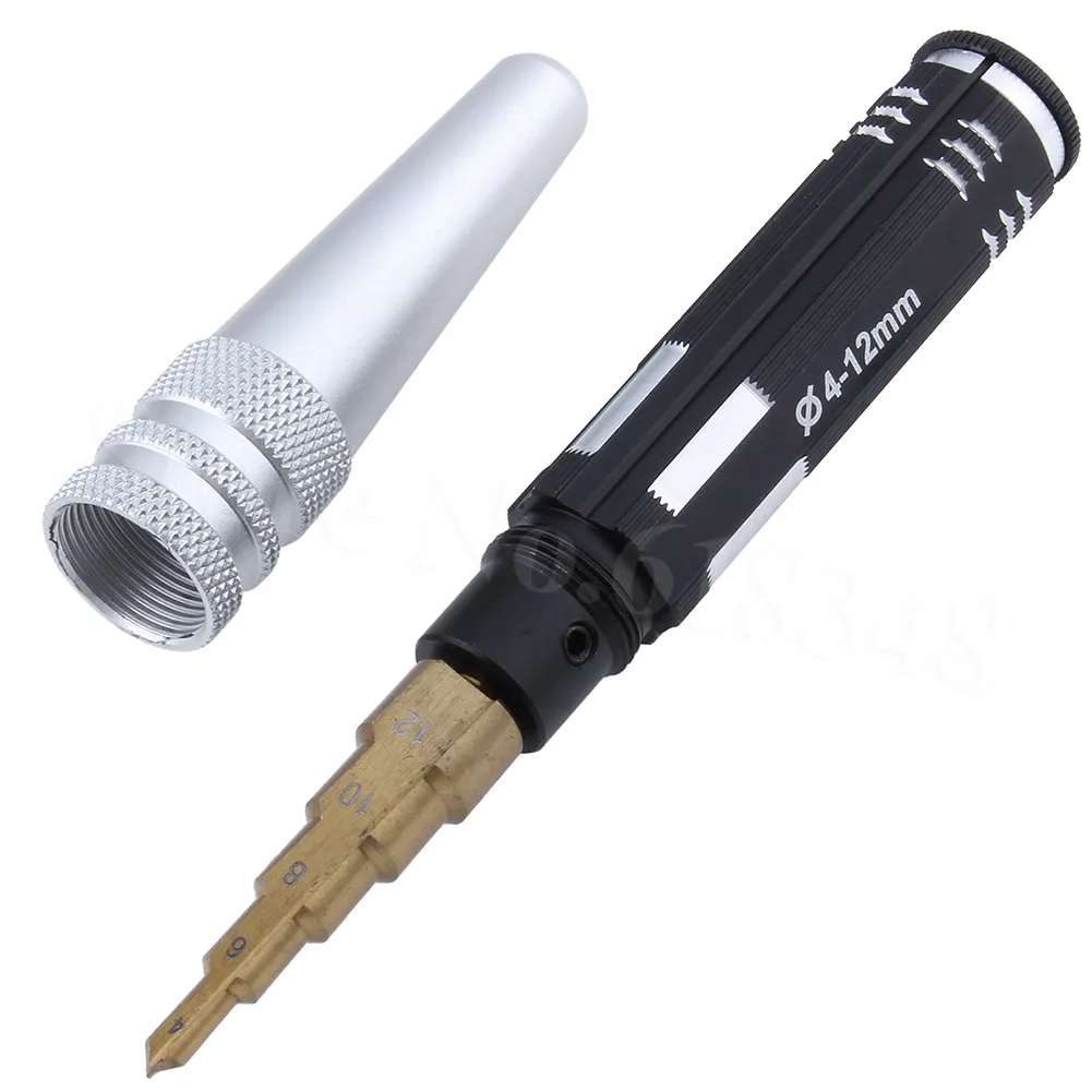 4 12mm Hole Puncher Reamer RC Car Body Shell Drills Lexan Repair Tools