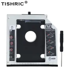 TISHRIC для IBM для lenovo ThinkPad T510 T520 T530 T420 T430 Алюминий 12,7 мм 2nd HDD Caddy SATA 3,0 2,5 "SSD корпус